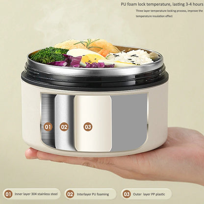 Eco-Friendly Stainless Steel Bento Box Set with Insulated Carry Bag