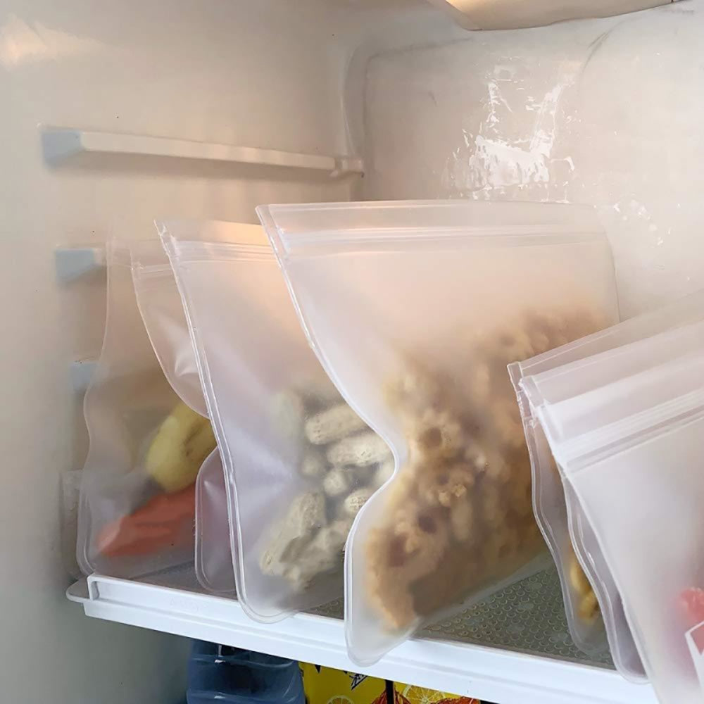 Eco-Friendly Silicone Food Storage Bags - Set of 10