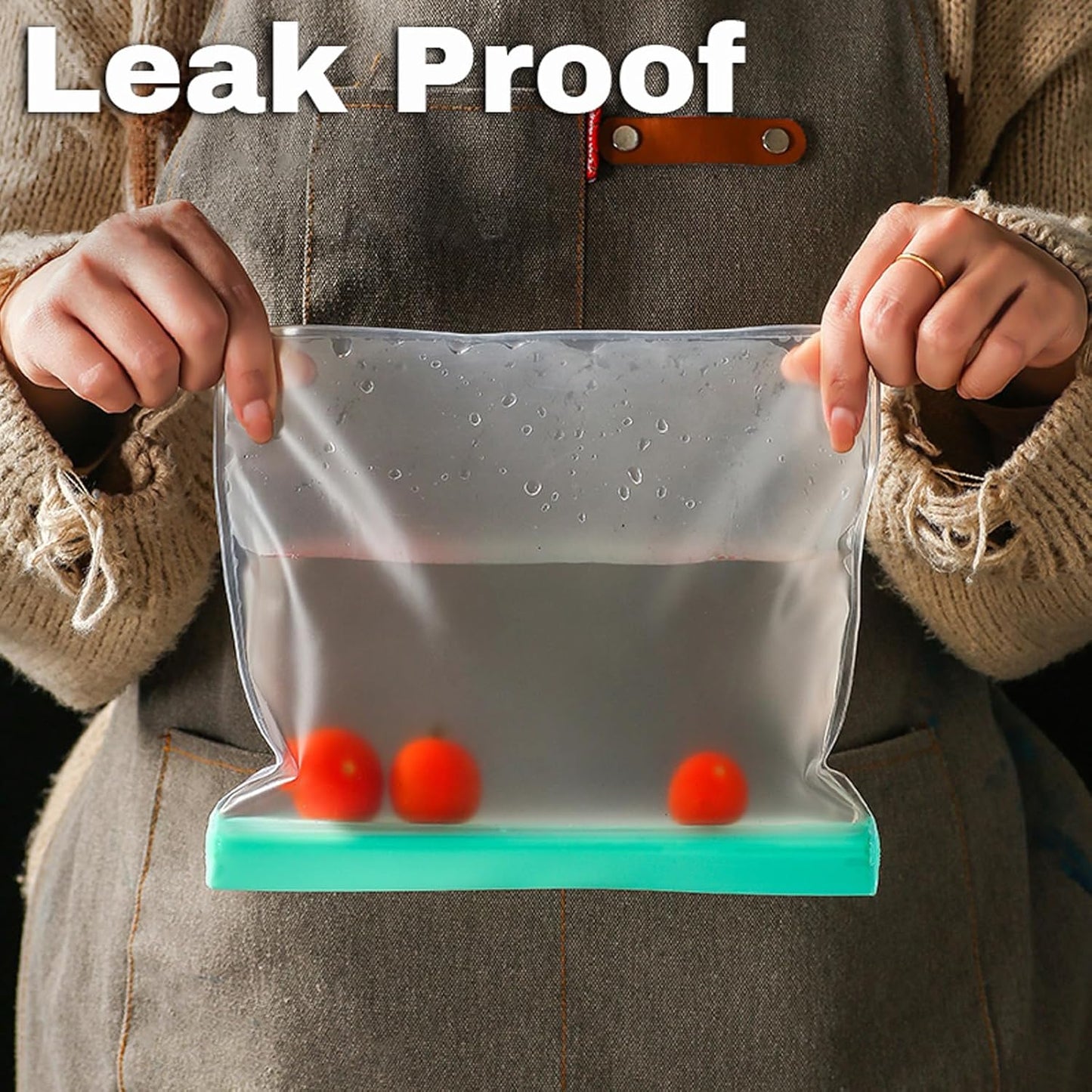 Eco-Friendly Silicone Food Storage Bags - Set of 10