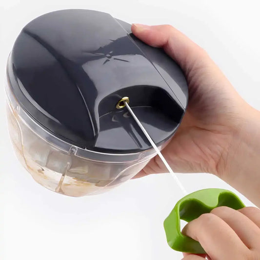 1000ml Manual Food Chopper Hand Pull String Vegetable Cutter Onions Garlic Chopper Fruits Herbs Nuts Kitchen Food Processor
